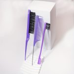 3PCS SET Hair Styling Accessories Kit Hair Teasing Brush Double Head Brush Eyebrow Brush Pin Tail Fine Tooth Brush Detangling Ha