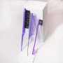 3pcs/set Hair Styling Accessories Kit Hair Teasing Brush Double Head Brush Eyebrow Brush Pin Tail Fine Tooth Brush Detangling Hair Comb Suitable For Barber
