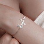 Custom Engraved Stainless Steel Bracelet - Elegant & Simple Design For Casual Attire Or Gifting To Mom Sister Best Friend