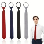4PCS Pre-tied Men's Neckties Business Accessories