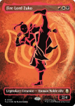 Fire Lord Zuko Borderless Neon Ink Foil Avatar: The Last Airbender - Damaged Foil