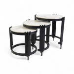 3 Piece Coffee Table Black