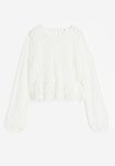 LaCie Lace Peplum Blouse - White