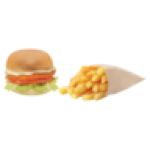 Chicken Fillet Burger And Chips Meal