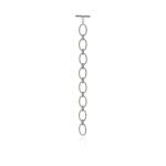 Lula Oval Gate Bracelet - 18KT White Gold Vermeil