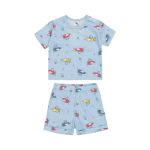 Aeroplane Printed Shorty Pajama