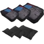 6-PIECE Luggage Organiser Set Black