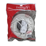 YM01-20M Extension Cord With Dual 3-POINT Plug Sockets - My Kleine Winkel