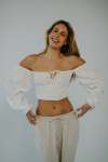 Magnolia Top - Long Sleeve - Ivory Large