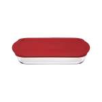 1.95LT Rectangular Casserole With Lid Clear