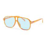 Light Brown Blue Lens Sunglasses