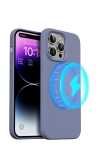 Magnetic Silicone Iphone Case Magsafe-compatible Back Cover For Apple Iphone 13 Pro Max