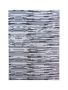 Bk Carpets & Rugs - Reversible Strip Indoor Outdoor Area Rug - 2M X 2.9 - Black - White