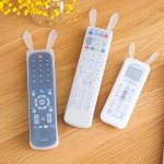 1PC Rabbit-shaped Silicone Remote Control Cover For Tv & Air Conditioner - Dustproof With Glow-in-the-dark Feature Covers For Re