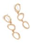 Goldair Gold Organic Circles Trio Drop Earrings