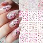 Cherry Blossom Nail Art Stickers - Water Transfer Decals For DIY Manicure Sparkle Finish Self-Adhesive Disposable - Perfect For Women & Girls