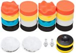 3 Inch Car Foam Drill Polishing Pad Kit - 22 Piece Liquid Polish For Exterior