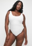 Cotton On Plus Scoop Back One Piece Cheeky - White Jacquard