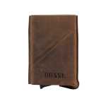 Bossi Mechanism Cardholder Wallet With Double Slot- Goat Oily Hunter Brown