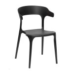 Cheslin Polypropylene Chair Black White Grey - Grey