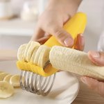 Stainless Steel Blade Banana Slicer Cucumber Slicer Kitchen Gadget