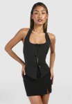 Bow Detail Waistcoat - Black