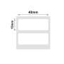 NB186 - - B1 / B21 / B3S / B4 - 40X15MM/2R - 460 White Labels