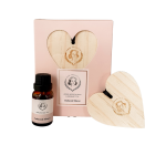 ANKER - Teakwood Tobacco Wooden Heart Aroma Tag With Essential Oil