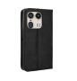 For Motorola Edge 50 Ultra Wallet Card Slots Kickstand Flip Cover Black