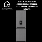 Defy Naturelight Combi Fridge Freezer - 327L Water Dispenser DAC675