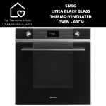 Smeg Linea Black Glass Thermo-ventilated Oven 60CM