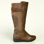 Ladies Long Boot - Chocolate - 8