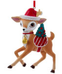 Dala Resin Peppermint Reindeer Boy 10.66CM