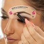 Eyebrow Stamp Stencil Kit Eyebrow Stencil Eyebrow Shaper Kit Reusable Eyebrow Template With Strap 3 Minutes Makeup Suitable For Most People
