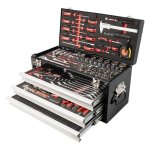 Tork Craft Tool Track Box 3 Drawer 154 Piece