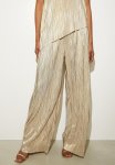 Co-ord Pleated Wide Leg - Gold