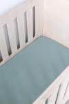 Duck Egg Muslin Cot Fitted Sheet - Large Sa Cot: 132CM X 66CM X 10CM