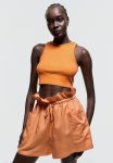 Cropped Vest Top - Orange