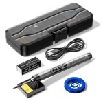 1PC Portable USB Soldering Iron Gun With Adjustable Temperature Lcd Digital Display Home Diy Soldering Kit With Storage Case Ele