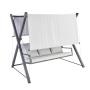 Odyssea Steel & Textile Swing Chair White L213CMXD155CMXH189CM