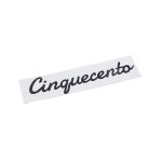 Vinyl Italian Cinquecento Black Sticker 18X4CM - Autostyle Motorsport South Africa