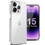 Clear Case For Iphone 15 Series 15 + PRO MAX -aircusion shockproof gel
