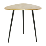 Gold black Metal Tri-leg Side Table 47 Cm X 45 Cm