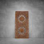 Laser Cut Screen - Design 110 - 2900 X 1400 X 20 Rust Coat Outdoor