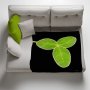 Clover Light Weight Fleece Blanket By Annette Heymans