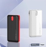 20000MAH Built-in Cable Power Bank - White