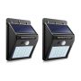 Set Of 2 Pip Motion + Cds Night Sensor Solar LED Wall Light