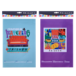 A4 Book Jacket 5-PACK Design May Vary