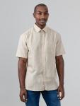 Linen Shirt Short Sleeve - Sand - XXL Sand