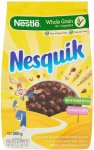 Nestle Nesquik Whole Grain Chocolate Breakfast Cereal Pouch